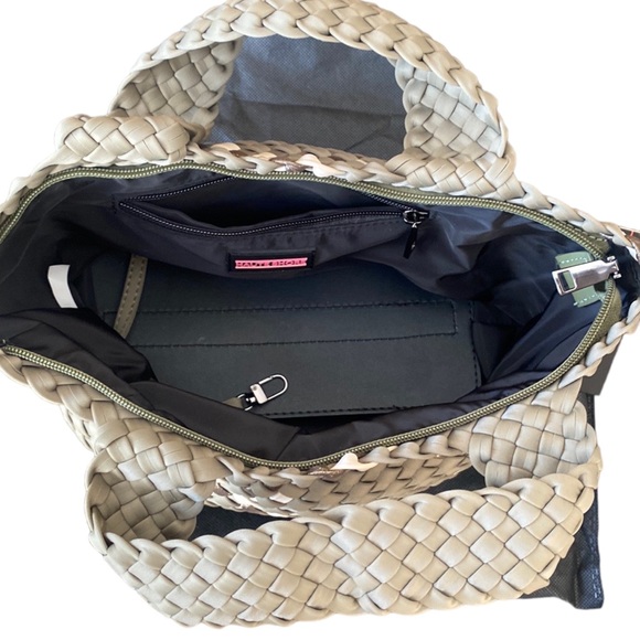 Haute Shore Mark Sage Woven Tote - Picture 3 of 4